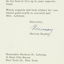 Letter: 1957 March 4