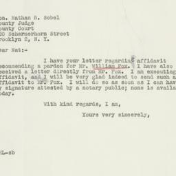 Letter: 1946 November 3