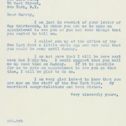 Letter: 1940 May 18