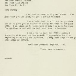 Letter: 1946 November 11