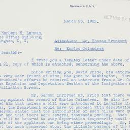 Letter: 1952 March 26