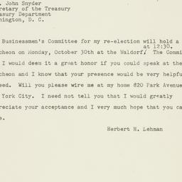 Telegram: 1950 October 12