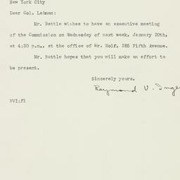 Letter: 1926 January 16
