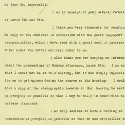 Letter: 1926 March 12