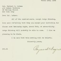 Letter: 1926 March 19