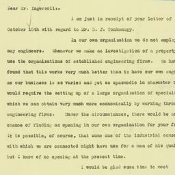 Letter: 1925 October 16