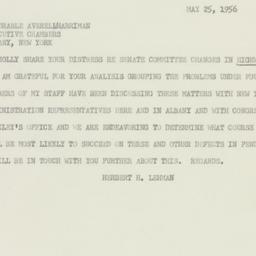 Telegram: 1956 May 25