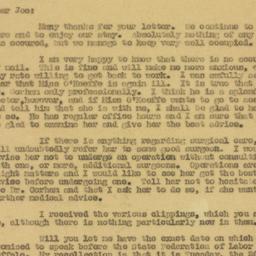 Letter: 1930 August 1