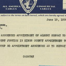 Telegram: 1930 June 19