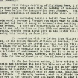 Letter: 1930 June 12