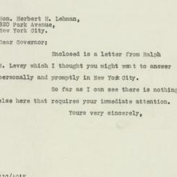 Letter: 1930 January 17