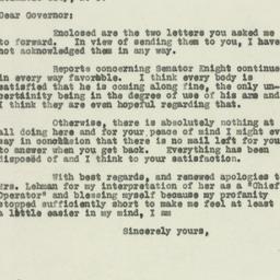 Letter: 1930 April 25