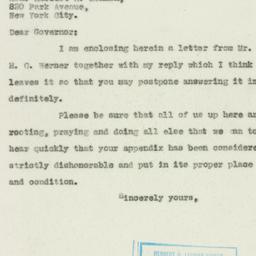 Letter: 1930 April 15