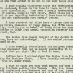 Letter: 1931 July 28