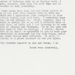 Letter: 1962 November 26