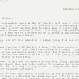 Letter: 1959 December 14