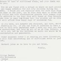 Letter: 1962 May 18