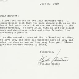 Letter: 1959 July 20