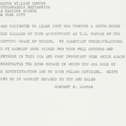 Telegram: 1963 March 16