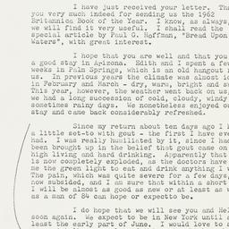 Letter: 1962 April 11