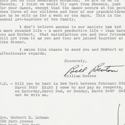 Letter: 1963 February 12
