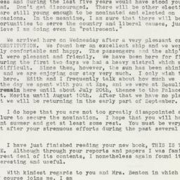 Letter: 1958 July 7