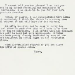 Letter: 1960 July 26