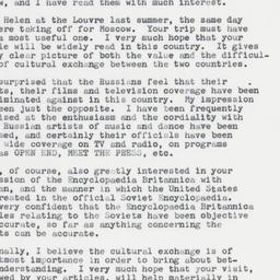 Letter: 1962 November 3