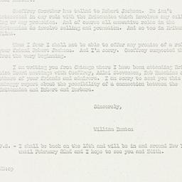 Letter: 1962 January 10