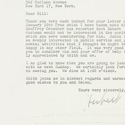 Letter: 1962 January 16
