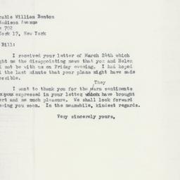 Letter: 1958 April 7