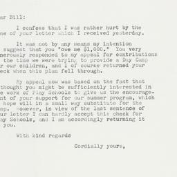 Letter: 1962 May 26