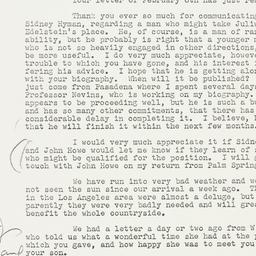 Letter: 1962 February 10