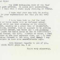 Letter: 1959 July 8