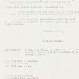 Letter: 1961 December 29