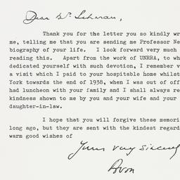 Letter: 1963 April 29