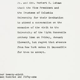 Letter: 1951 December 29