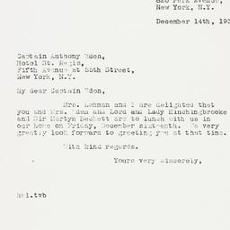 Letter: 1938 December 14