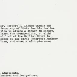 Letter: 1943 March 19
