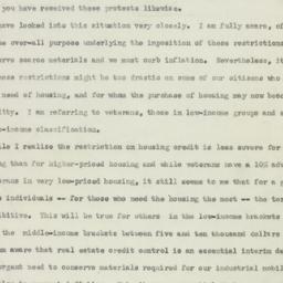 Telegram: 1950 October 31