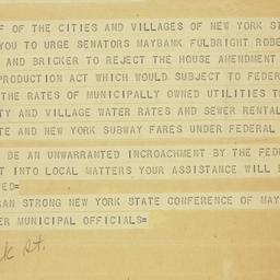 Telegram: 1951 July 24