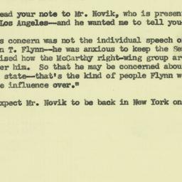 Note: 1954 March 15