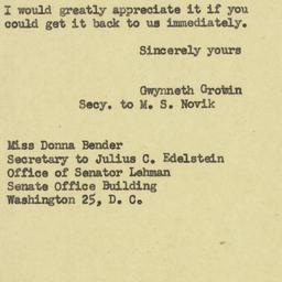 Letter: 1953 April 13