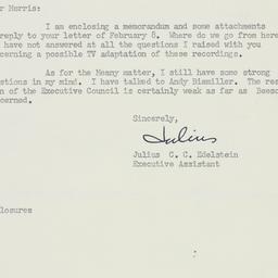 Letter: 1954 February 12