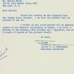 Letter: 1953 July 7