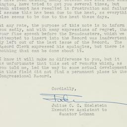 Letter: 1953 September 4