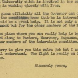 Letter: 1954 July 6