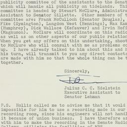 Letter: 1953 March 18