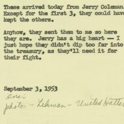 Note: 1953 September 3
