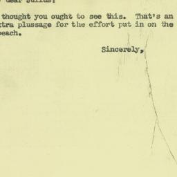 Letter: 1954 March 11